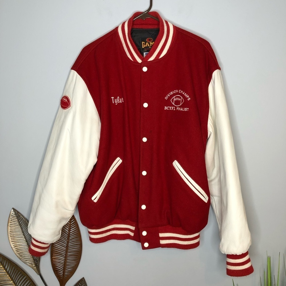 RARE ☀️GAME Sportswear Moon Varsity Wool Blend Jacket